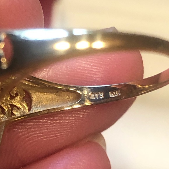 14k gold tanzanite filigree ring size 8 - Picture 6 of 8